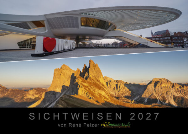 Der neue Bahnhof in Mons | Die Seceda in den Dolomiten mit Blick auf die Geislerspitzen