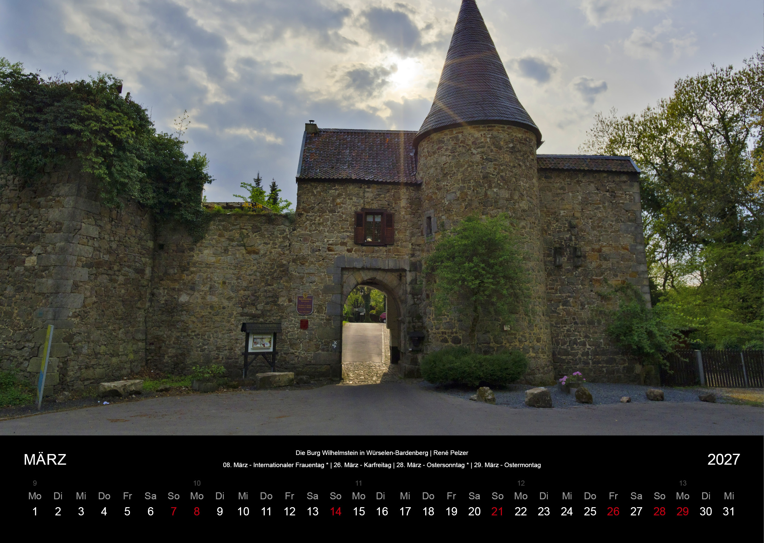 Die Burg Wilhelmstein in Würselen-Bardenberg