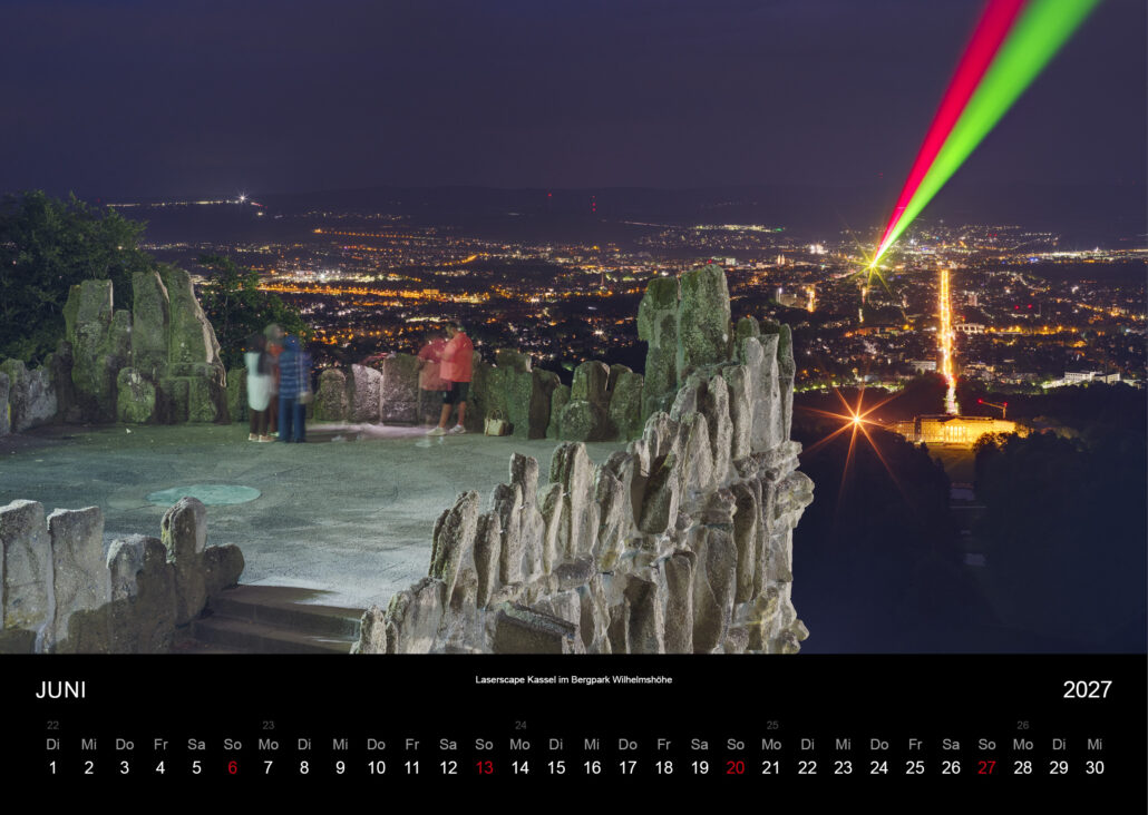 Laserscape Kassel im Bergpark Wilhelmshöhe