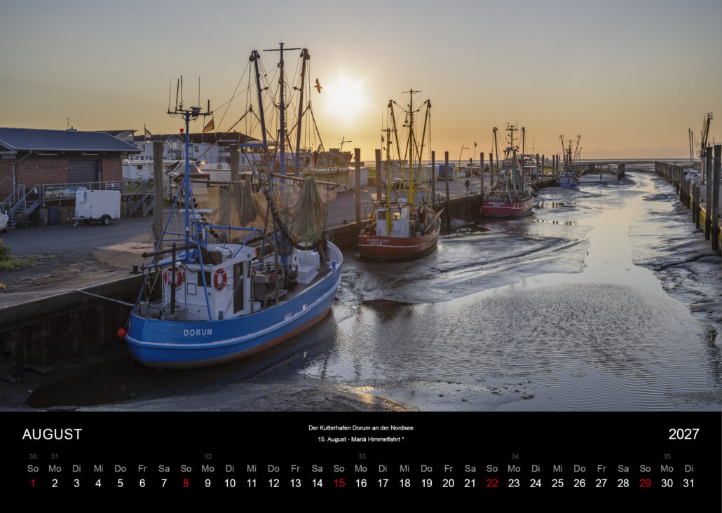 Der Kutterhafen Dorum an der Nordsee
