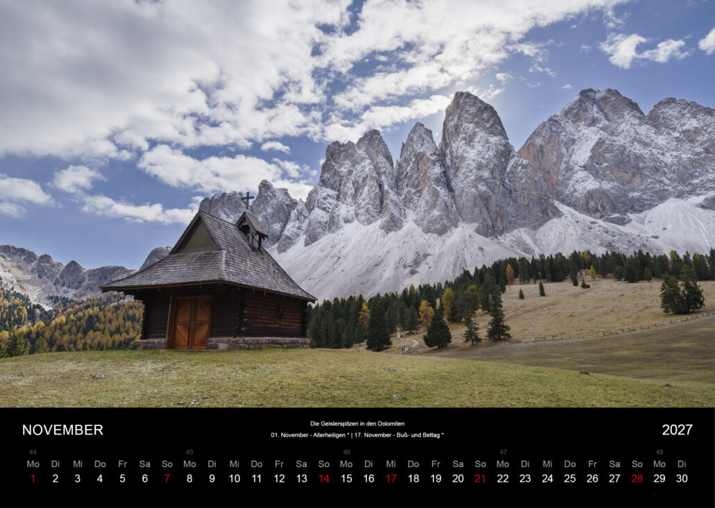 Die Geislerspitzen in den Dolomiten